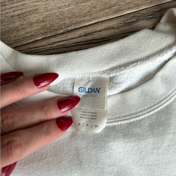 ‘Breck’ white and black sweatshirt size small - Picture 5 of 6